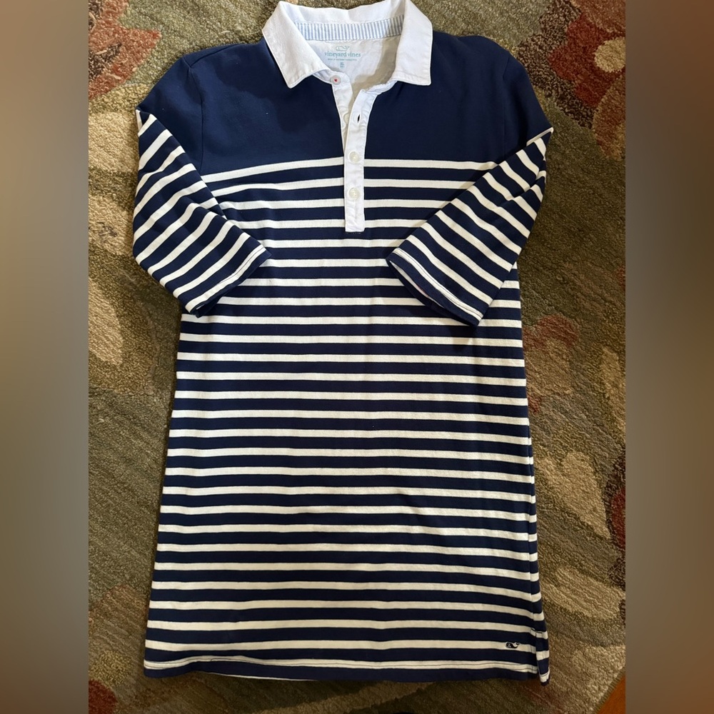 Nautical Vineyard Vines Dress Girls xl